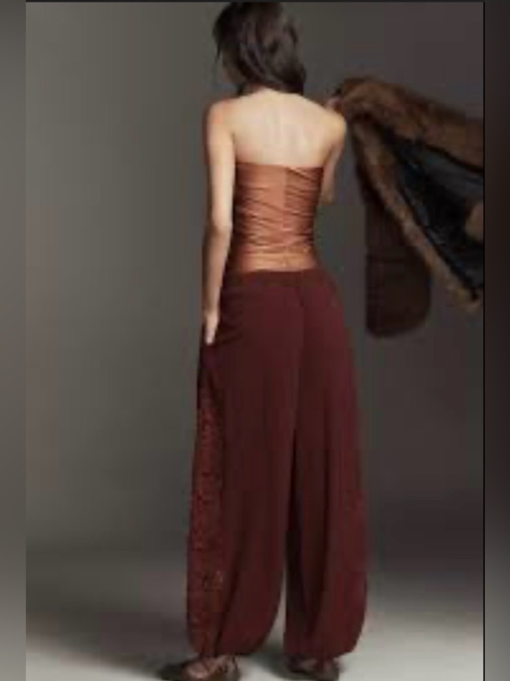 NWT Anthropologie Bl-nk Imogen Lace Baloon Pant S - Picture 4 of 6